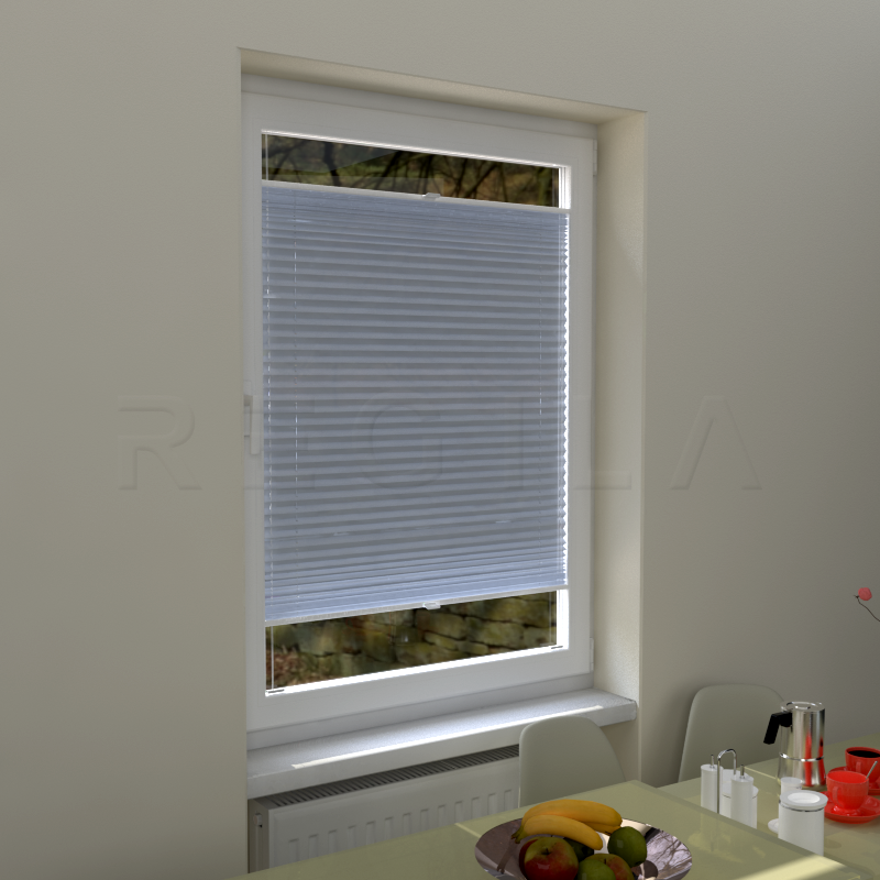 Plisuotos žaliuzės,  vienspalvis, Pilka