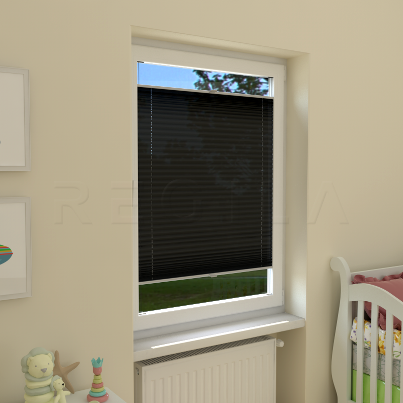 Plisuotos žaliuzės,  vienspalvis, Pilka