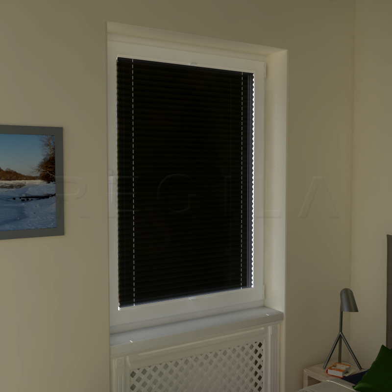 Plisuotos žaliuzės,  vienspalvis, Pilka