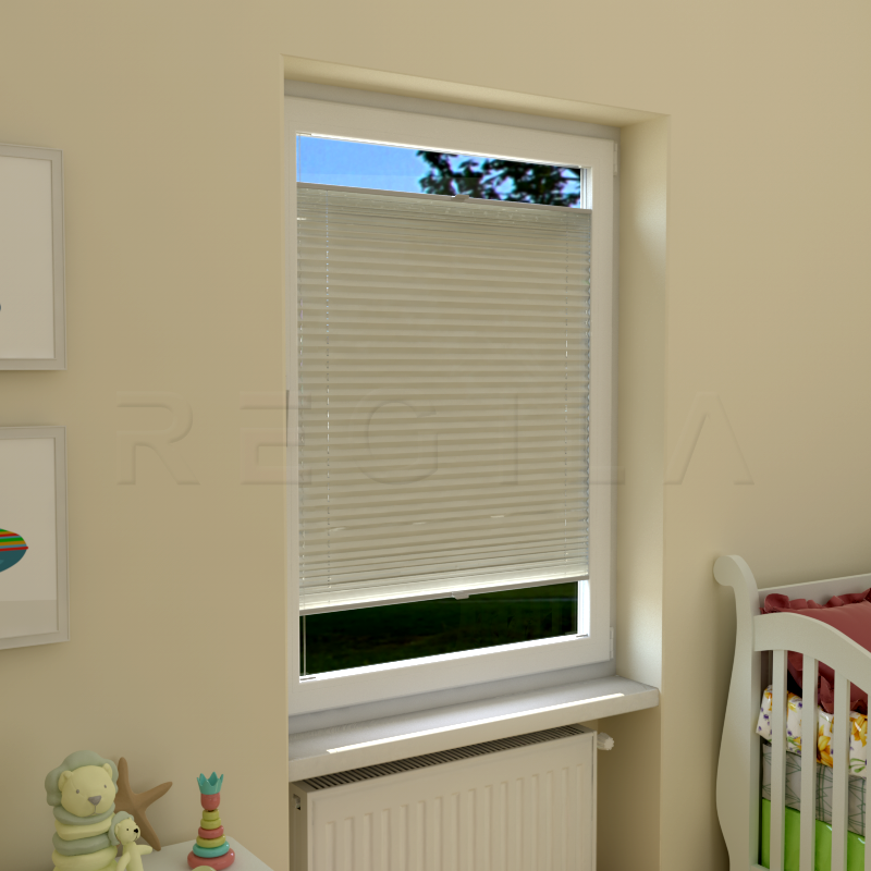 Plisuotos žaliuzės,  saulę atspindintis, Geltona