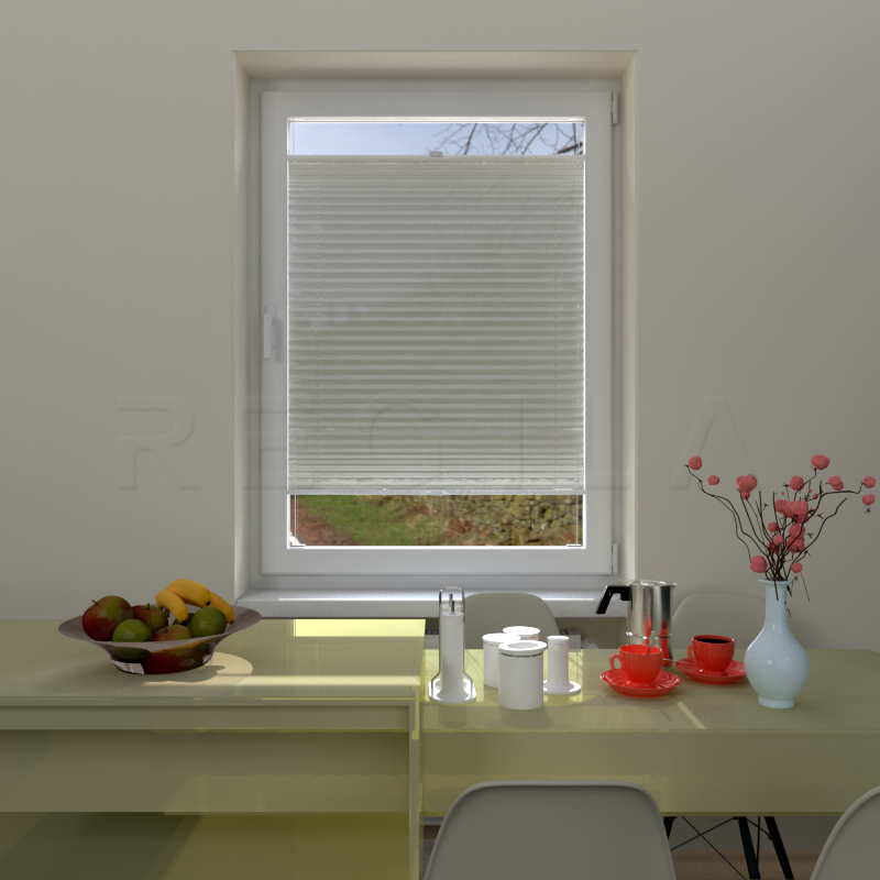 Plisuotos žaliuzės,  saulę atspindintis, Geltona