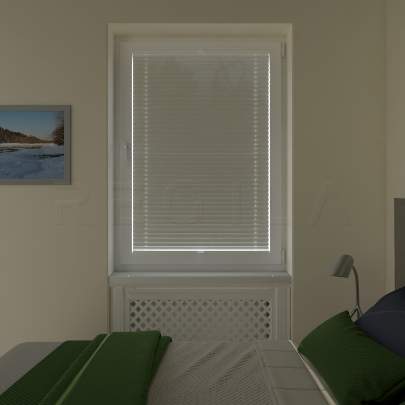 Plisuotos žaliuzės,  saulę atspindintis, Geltona