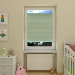 Plisuotos žaliuzės,  saulę atspindintis, Žalia