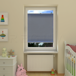 Plisuotos žaliuzės,  saulę atspindintis, Mėlyna