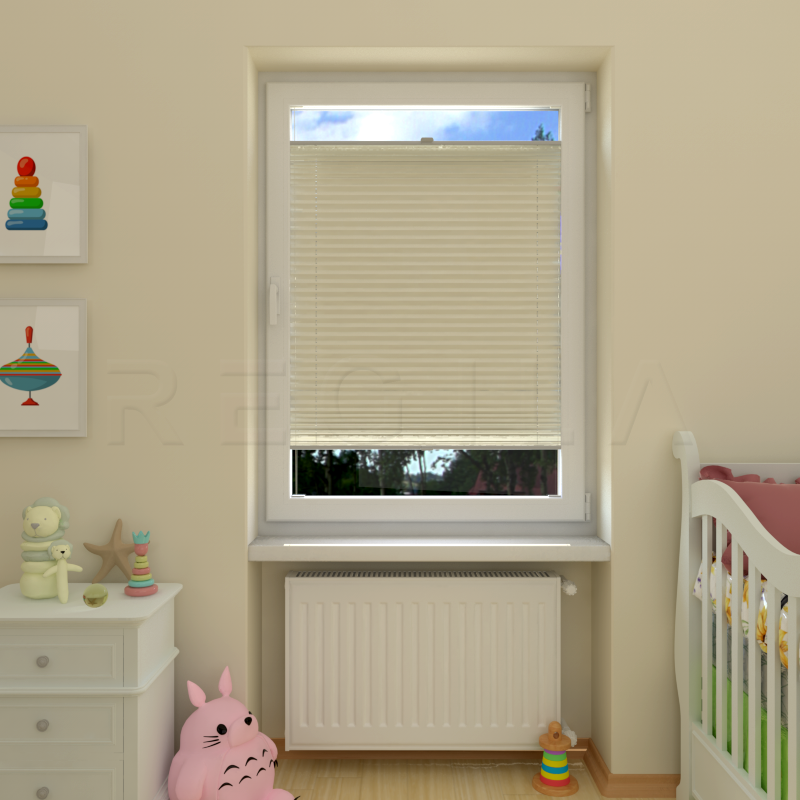 Plisuotos žaliuzės,  tekstūruotas, Smėlio