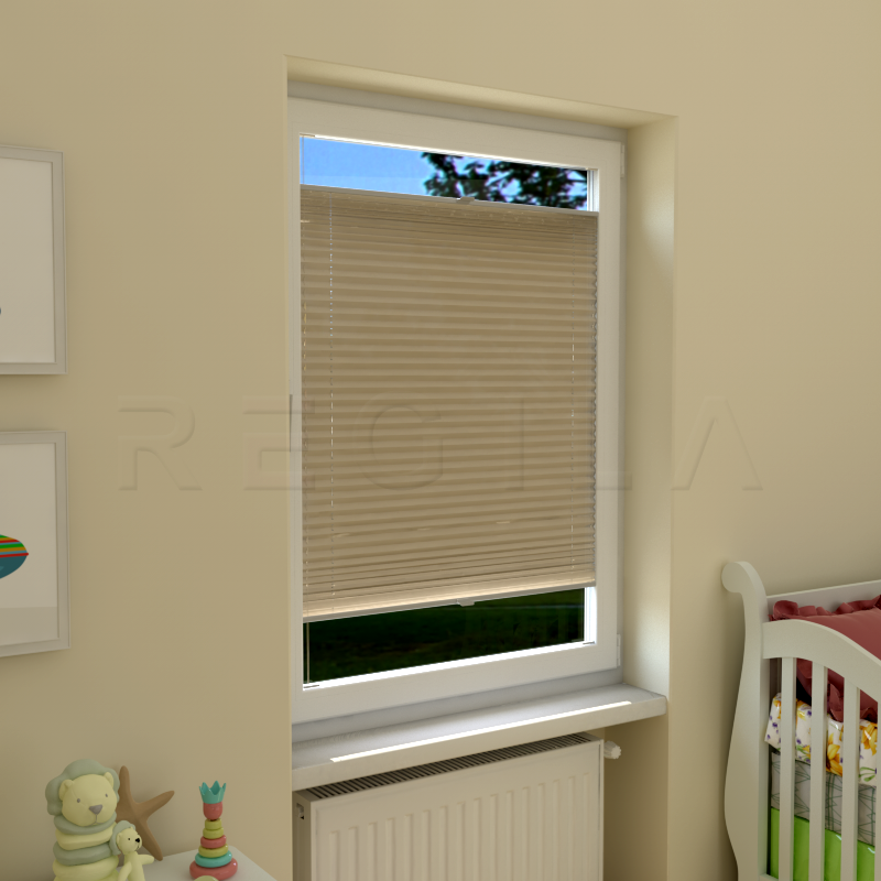 Plisuotos žaliuzės,  tekstūruotas, Smėlio