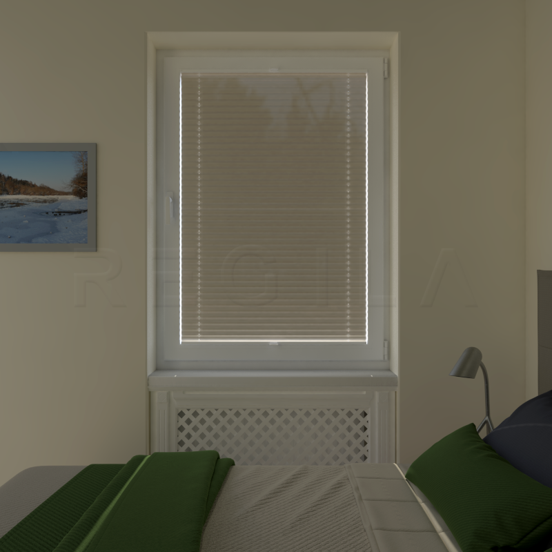 Plisuotos žaliuzės,  tekstūruotas, Smėlio