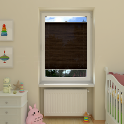 Plisuotos žaliuzės,  tekstūruotas, Ruda