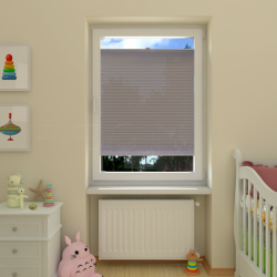 Plisuotos žaliuzės,  tekstūruotas, Pilka