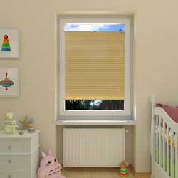 Plisuotos žaliuzės,  tekstūruotas, Geltona