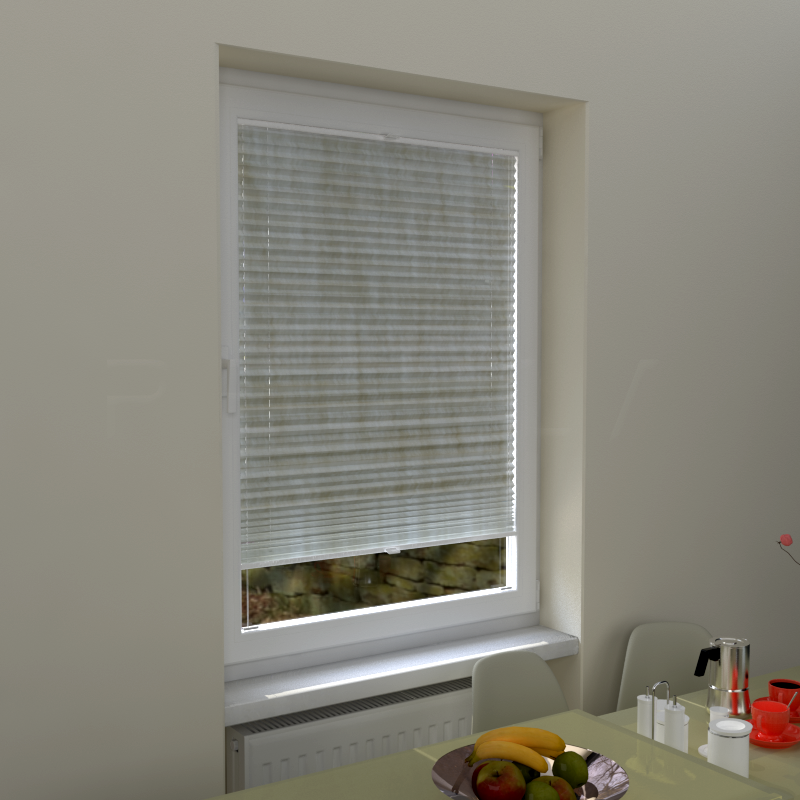 Plisuotos žaliuzės,  šviesai nepralaidūs, Smėlio