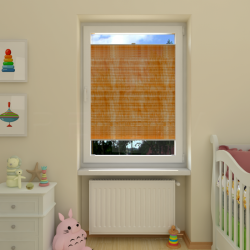 Plisuotos žaliuzės,  šviesai nepralaidūs, Oranžinė