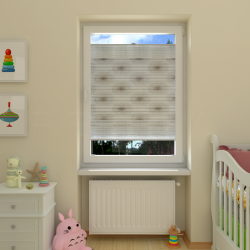 Plisuotos žaliuzės,  šviesai nepralaidūs, Balta