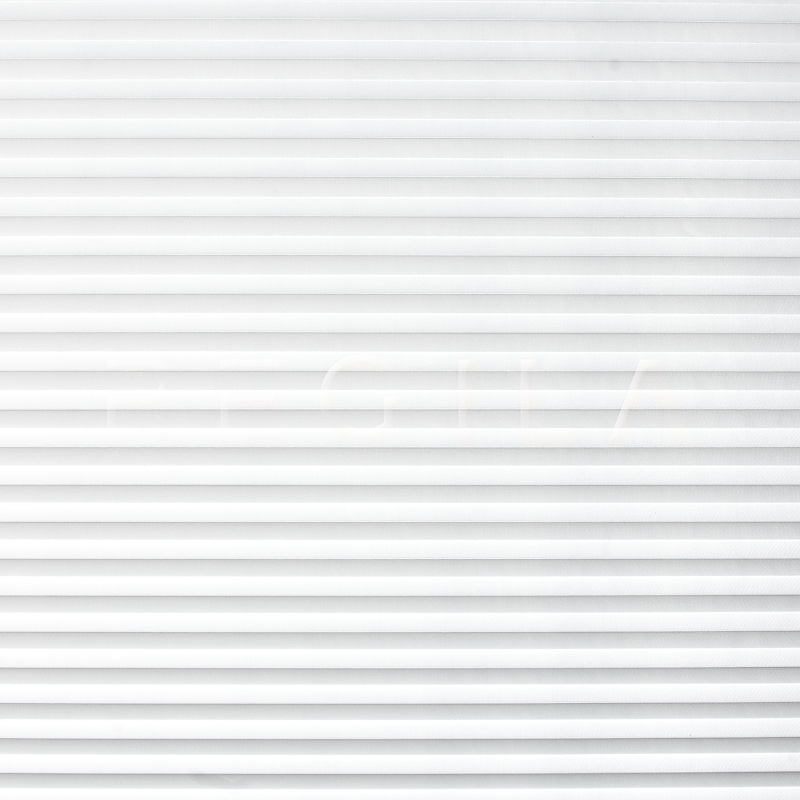 Plisuotos žaliuzės,  šviesai nepralaidūs, Balta