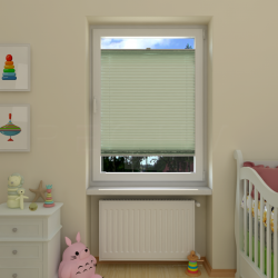 Plisuotos žaliuzės,  šviesai nepralaidūs, Geltona