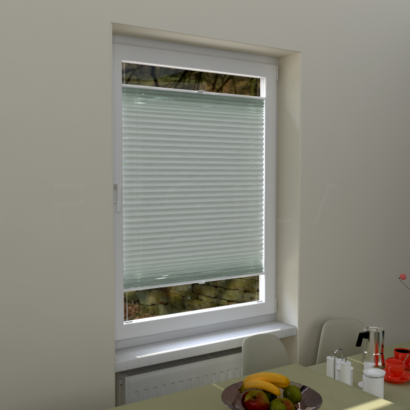 Plisuotos žaliuzės,  šviesai nepralaidūs, Geltona