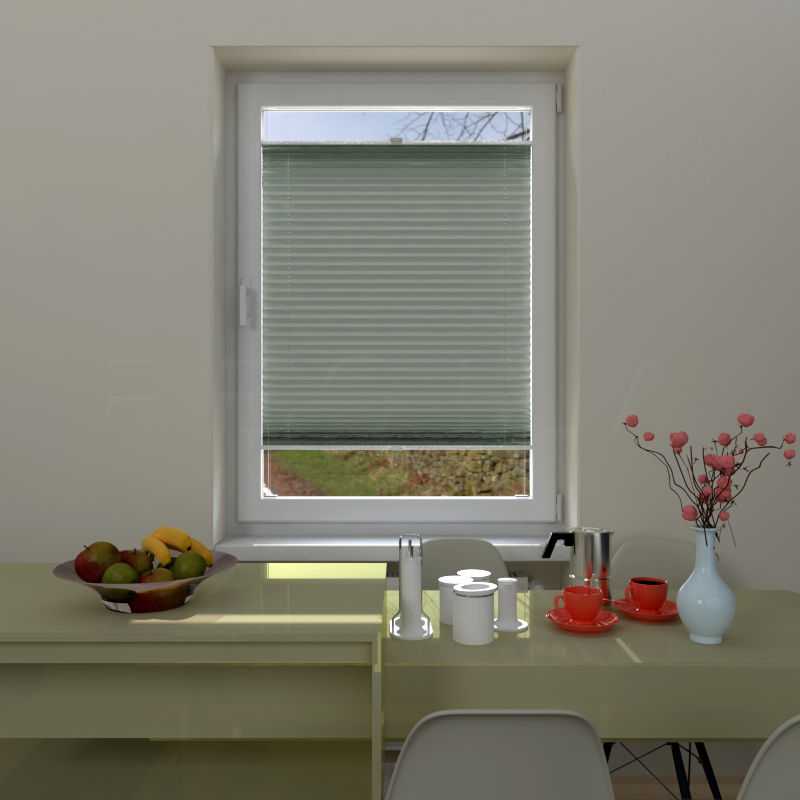 Plisuotos žaliuzės,  šviesai nepralaidūs, Smėlio