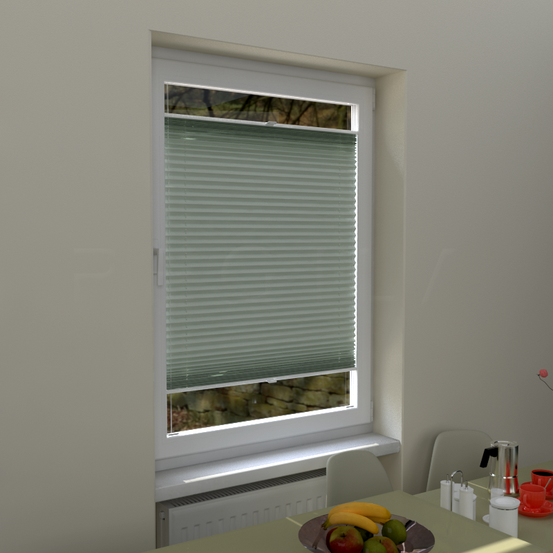 Plisuotos žaliuzės,  šviesai nepralaidūs, Smėlio