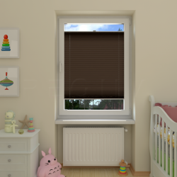 Plisuotos žaliuzės,  šviesai nepralaidūs, Ruda