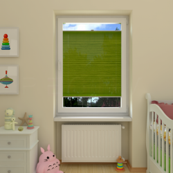 Plisuotos žaliuzės,  tekstūruotas, Žalia