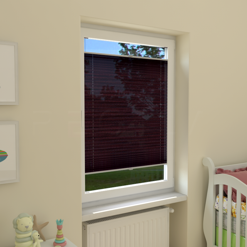 Plisuotos žaliuzės,  tekstūruotas, Juoda