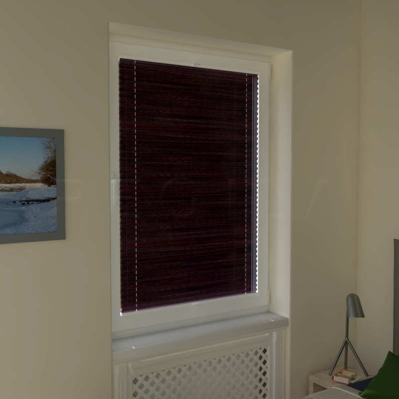 Plisuotos žaliuzės,  tekstūruotas, Juoda