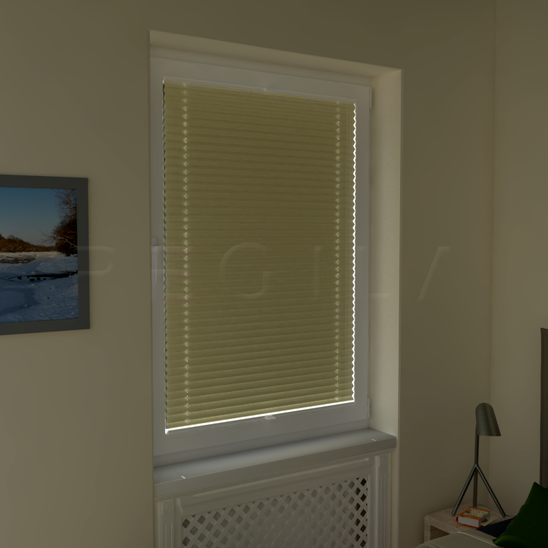 Plisuotos žaliuzės,  tekstūruotas, Smėlio