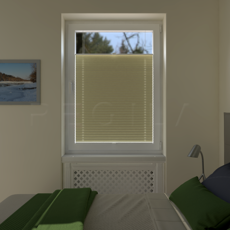 Plisuotos žaliuzės,  tekstūruotas, Smėlio