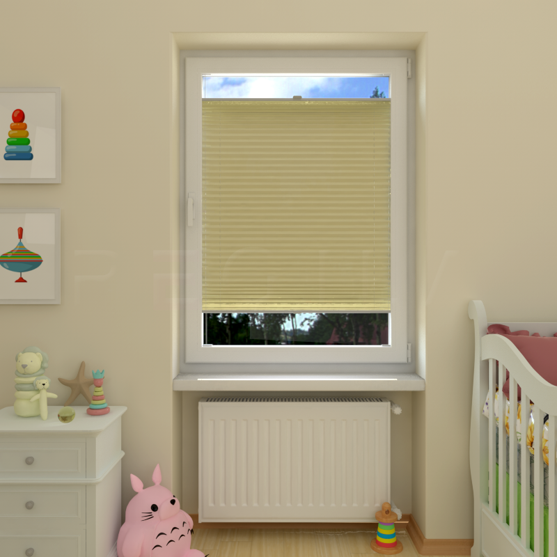 Plisuotos žaliuzės,  tekstūruotas, Smėlio