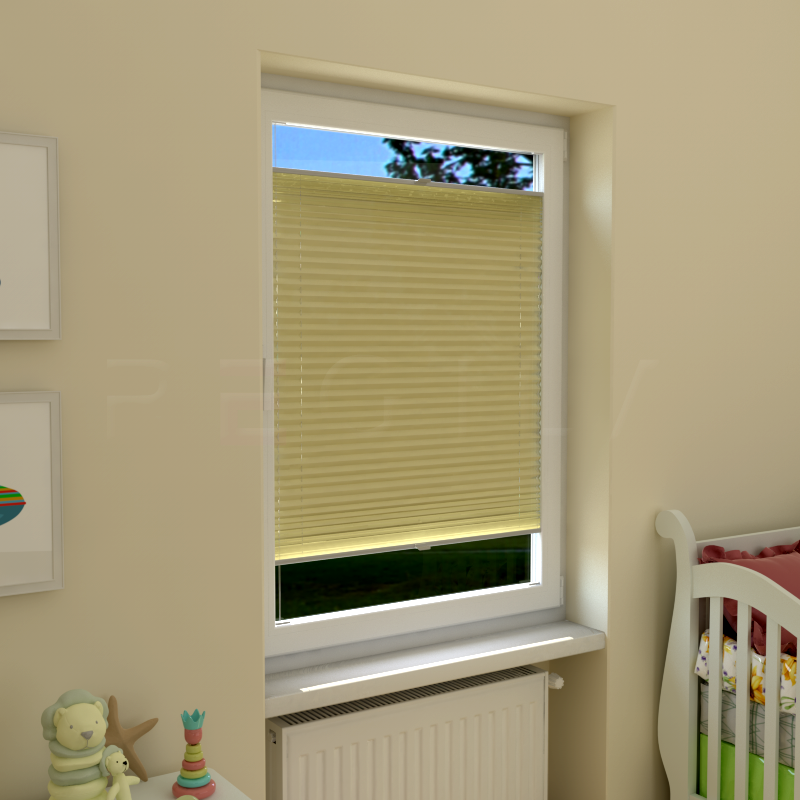 Plisuotos žaliuzės,  tekstūruotas, Smėlio