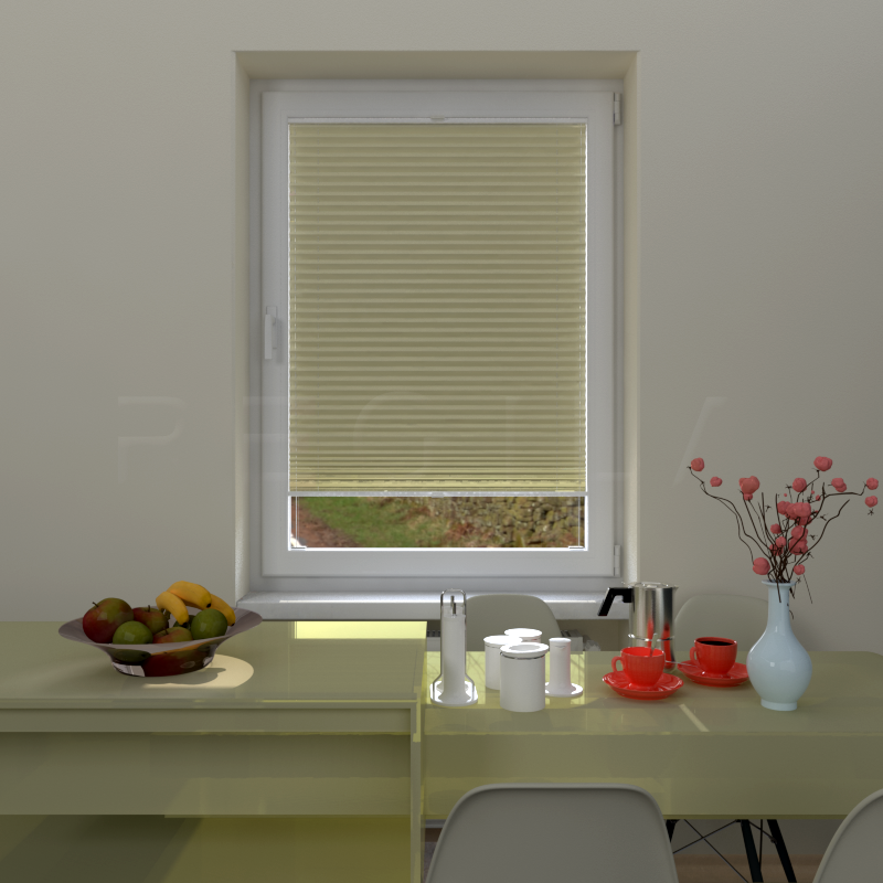 Plisuotos žaliuzės,  tekstūruotas, Smėlio