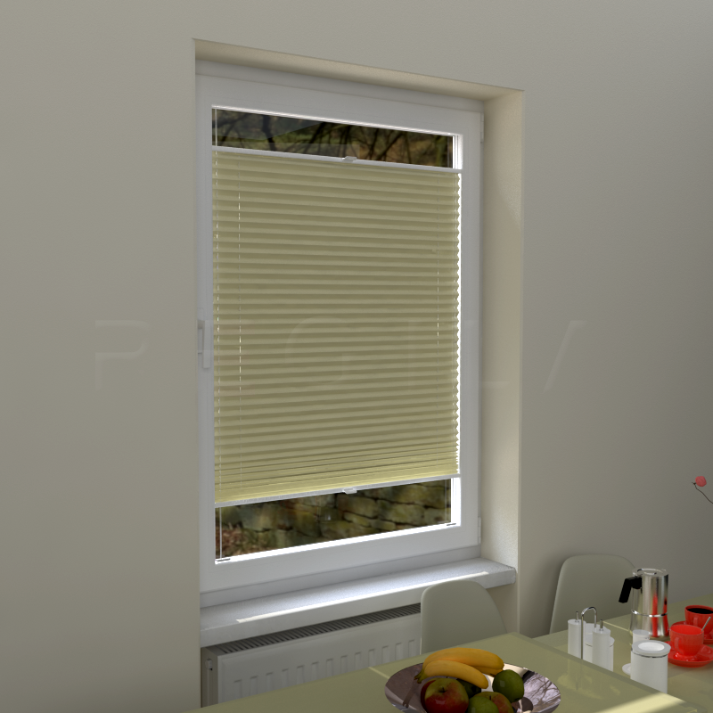 Plisuotos žaliuzės,  tekstūruotas, Smėlio