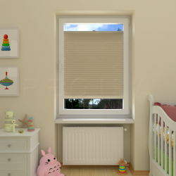 Plisuotos žaliuzės,  tekstūruotas, Smėlio