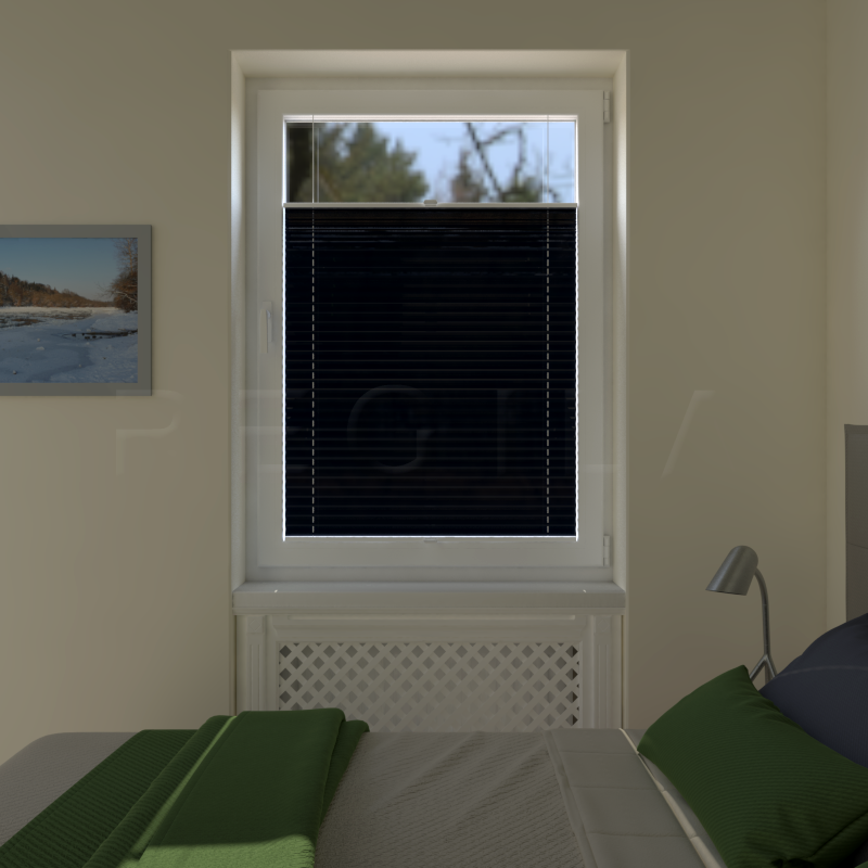 Plisuotos žaliuzės,  tekstūruotas, Mėlyna