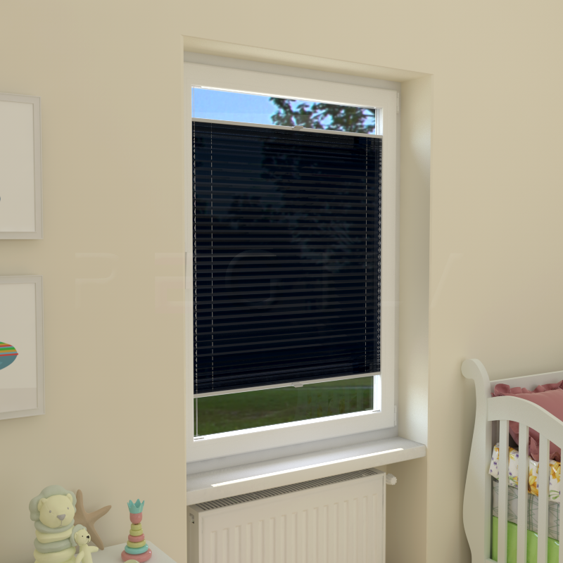 Plisuotos žaliuzės,  tekstūruotas, Mėlyna