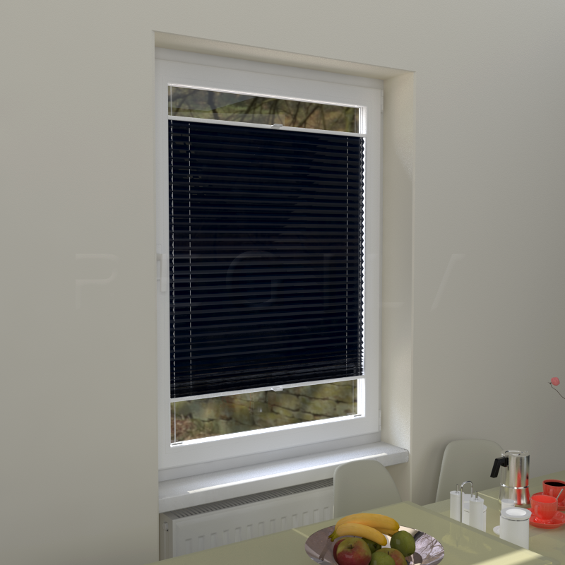 Plisuotos žaliuzės,  tekstūruotas, Mėlyna