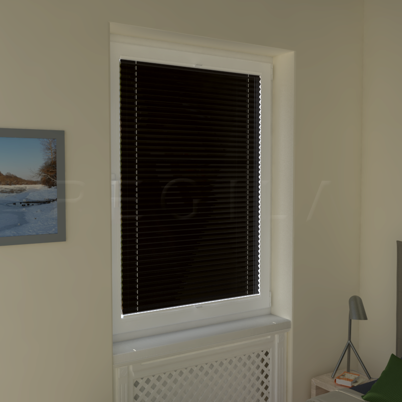 Plisuotos žaliuzės,  tekstūruotas, Ruda