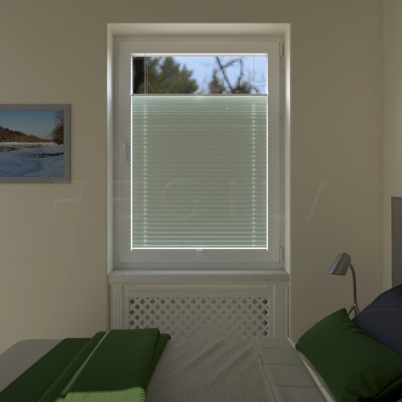 Plisuotos žaliuzės,  tekstūruotas, Žalia