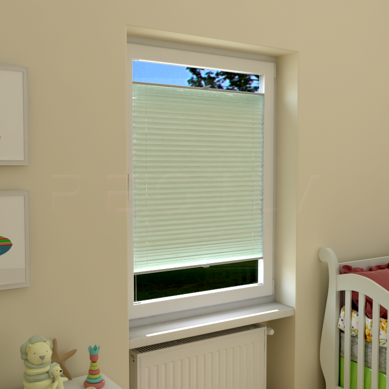 Plisuotos žaliuzės,  tekstūruotas, Žalia