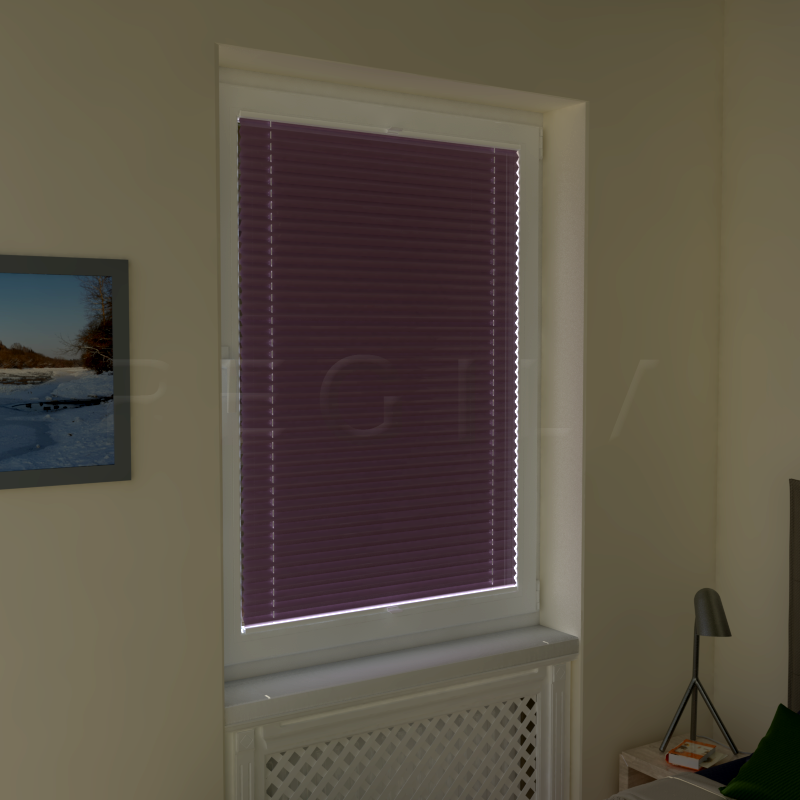 Plisuotos žaliuzės,  tekstūruotas, Rožinė