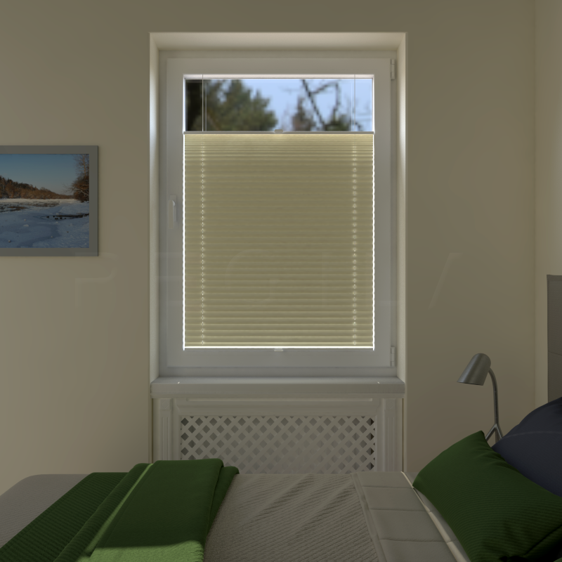 Plisuotos žaliuzės,  tekstūruotas, Smėlio