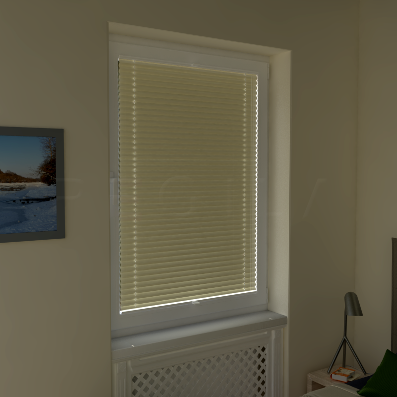 Plisuotos žaliuzės,  tekstūruotas, Smėlio