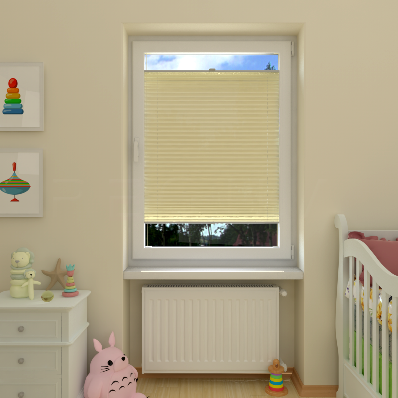 Plisuotos žaliuzės,  tekstūruotas, Smėlio