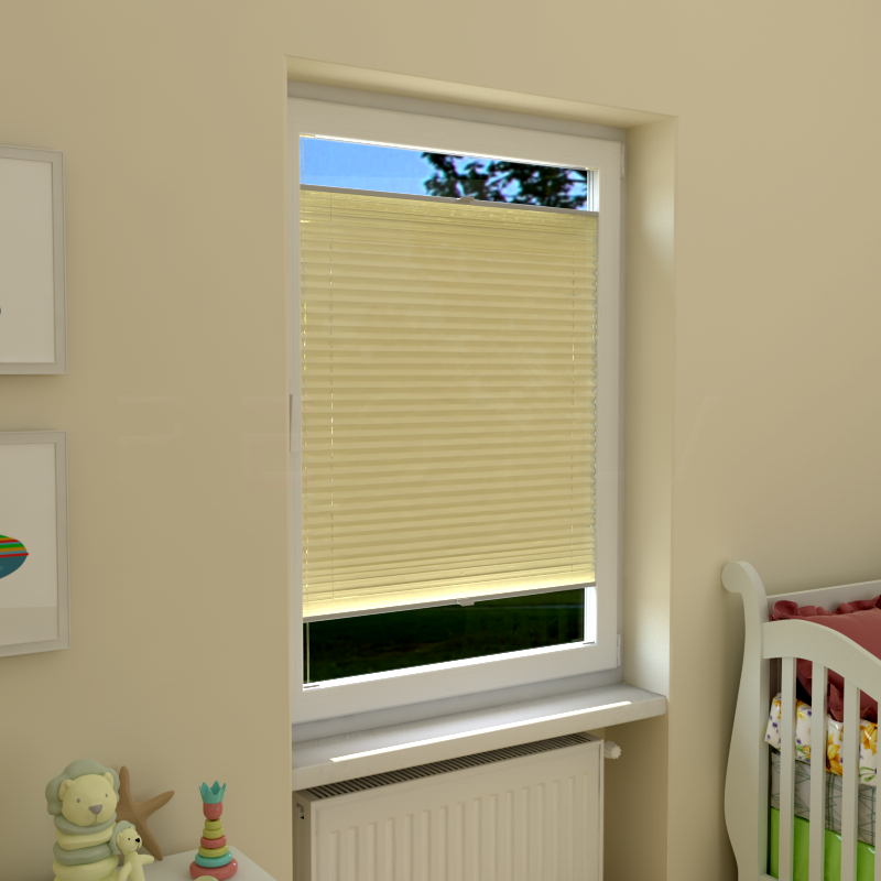 Plisuotos žaliuzės,  tekstūruotas, Smėlio