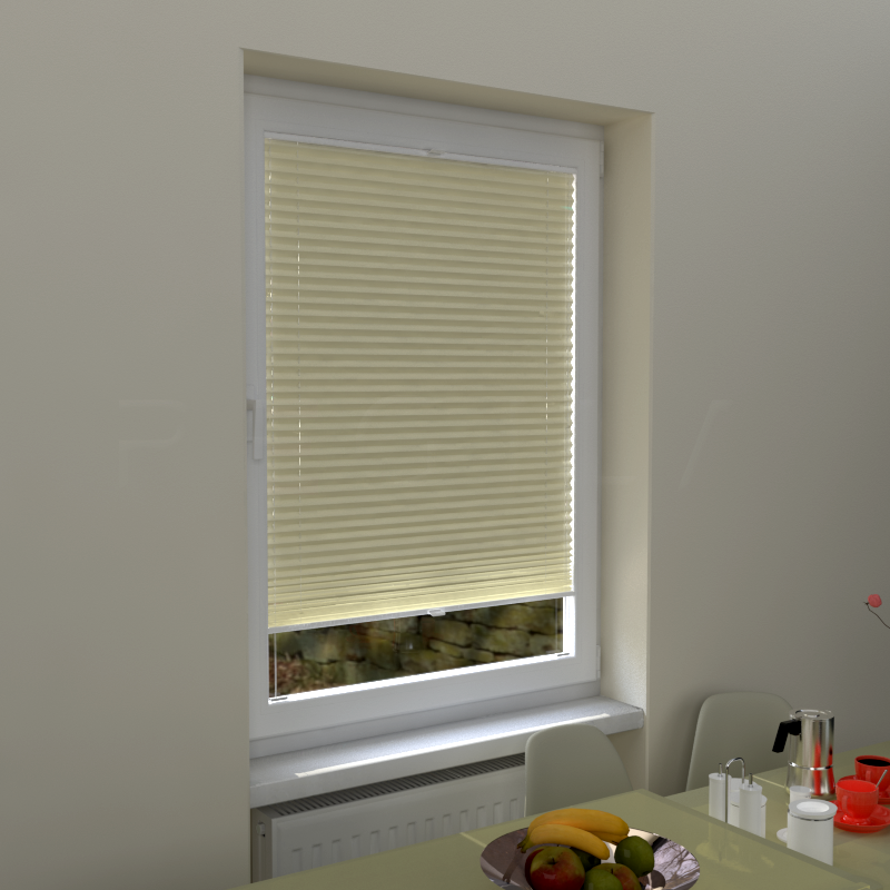 Plisuotos žaliuzės,  tekstūruotas, Smėlio