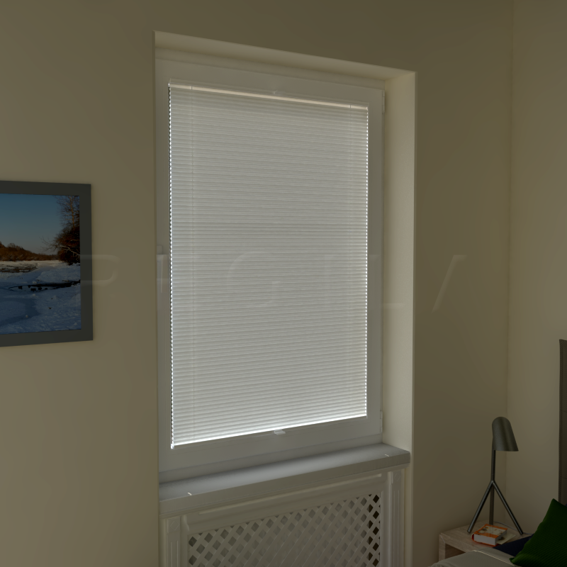 Plisuotos žaliuzės,  vienspalvis, Smėlio