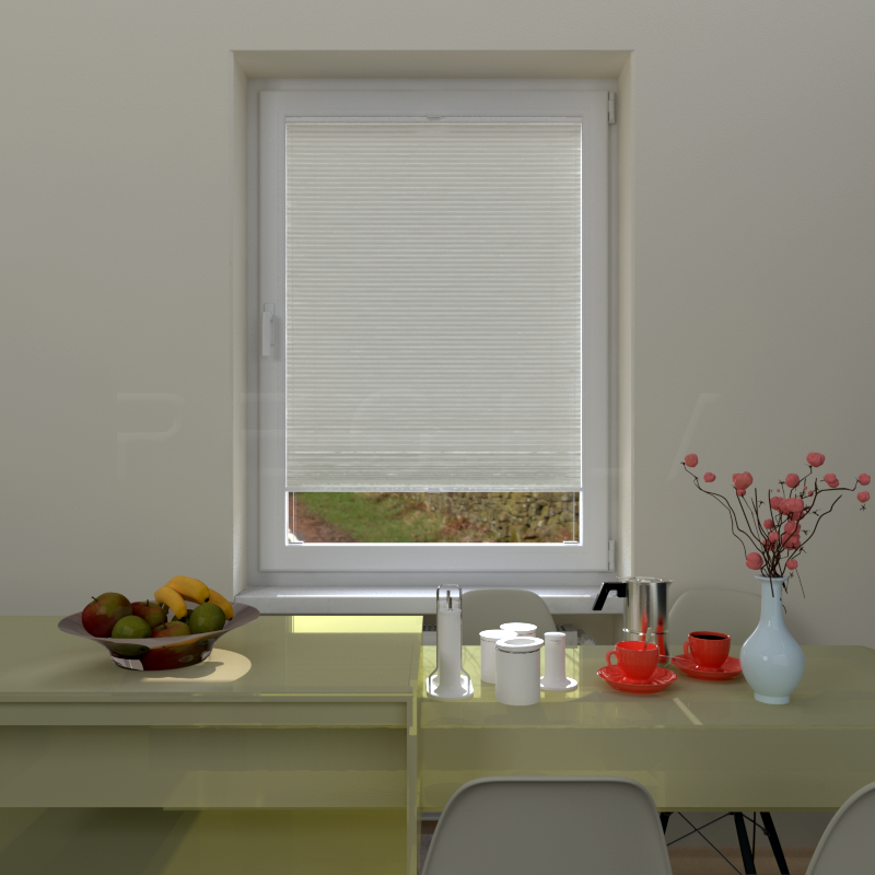 Plisuotos žaliuzės,  vienspalvis, Smėlio