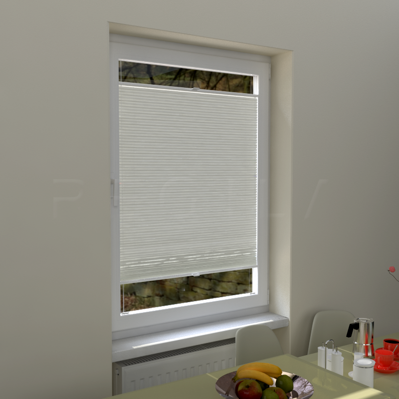 Plisuotos žaliuzės,  vienspalvis, Smėlio