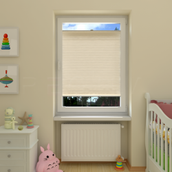 Plisuotos žaliuzės,  vienspalvis, Smėlio