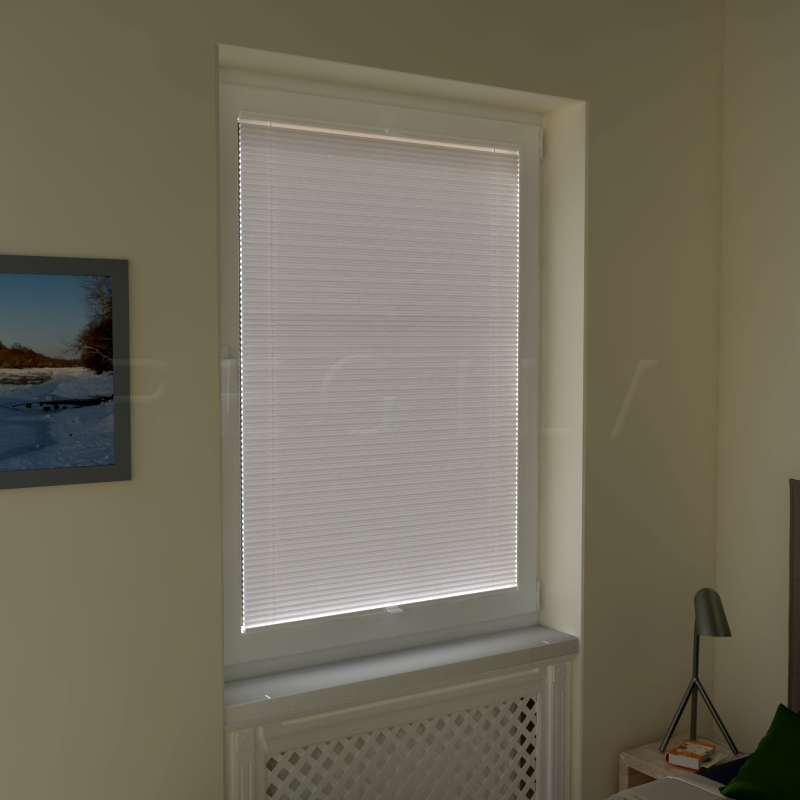 Plisuotos žaliuzės,  vienspalvis, Smėlio